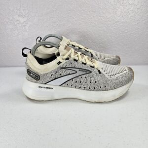 Brooks Sneakers Womens 10 B Glycerin StealthFit 20 Gray White 1203721B163 Shoes